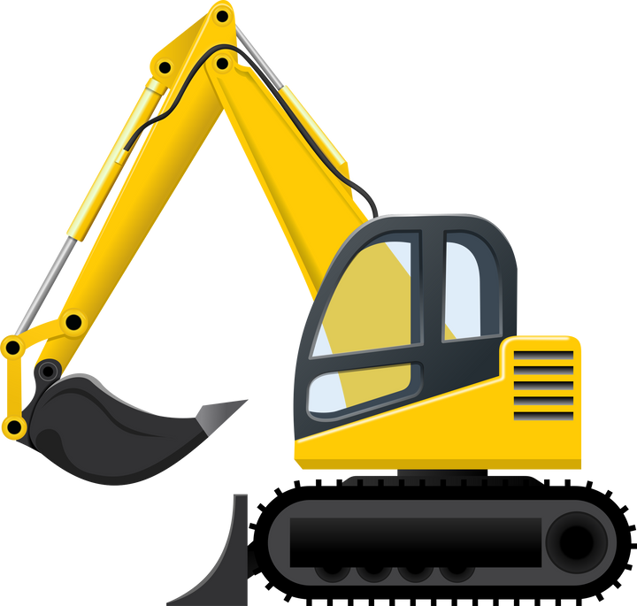 Excavator Truck Illustration